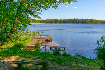 Brandenburg Eiserbuder See Sommerferien Seeufer Barnim Urlaub in Deutschland Berliner Umland...