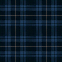 Blue tartan plaid design. Scottish textile pattern blend. 