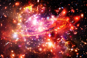 Space and galaxy. The elements of this image furnished by NASA.