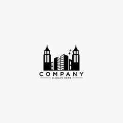 Obraz premium Real estate logo design. House and building logo design.