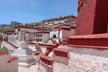 Drepung monastery just 8 km away from Lhasa, Tibet, Asia
