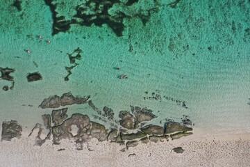 Melasti beach in south of Bali Indonesia
