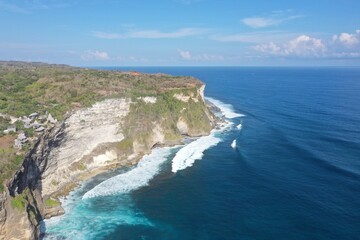 Fototapeta na wymiar Karang Boma Cliff view in Bali Indonesia