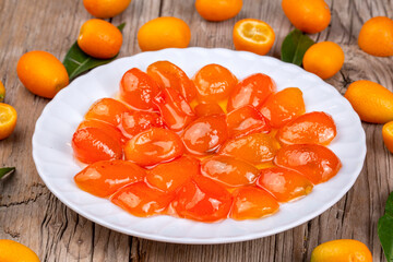 Fresh kumquat and kumquat jam
