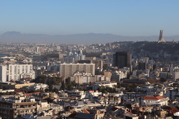 Fototapeta premium view of the city Algiers and it's buildings 