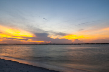 Fototapeta premium Beautiful Twilight Sky over the Channel