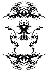 Obraz premium space cosmic energy alien birds kailas eyes trance symbol