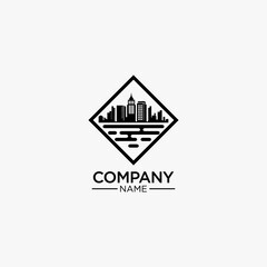 Real estate logo design. House and building logo design.