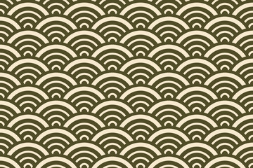 Geometric pattern. Classic retro fashion stripes texture. Traditional asian ornament illustration