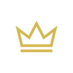 Crown Icon Vector Logo Design Template