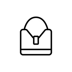 Obraz premium Fashion bag concept line icon. Simple element illustration. Fashion bag concept outline symbol design from Bag set. Can be used for web and mobile