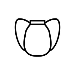 Obraz premium Backpack concept line icon. Simple element illustration. Backpack concept outline symbol design from Bag set. Can be used for web and mobile