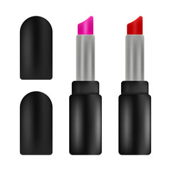Obraz premium Lipstick - women's beauty cosmetics flat icon for apps and websites