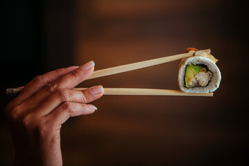 sushi on a plate