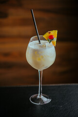 cocktail on a table