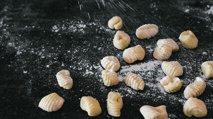 Fototapeta premium homemade potato gnocchis