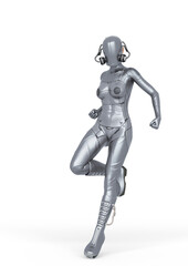 cyber soldier female landing