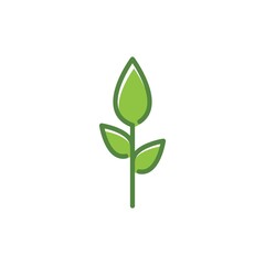 Fototapeta na wymiar Green leaf logo