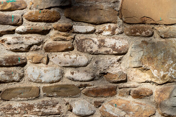 close up view of stone wall
