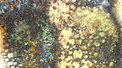 Abstract digital painting of geologic mountain illustration background