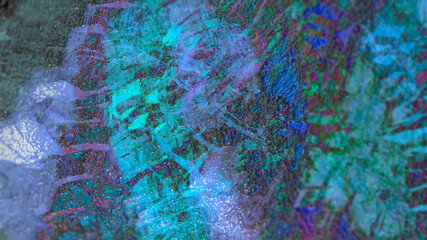 Abstract digital painting of geologic mountain illustration background