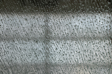 view through the windshiled in a car wash