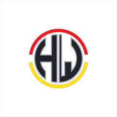 HW monogram logo with a broken circle line
