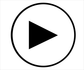 Play Vector icon for web and apps