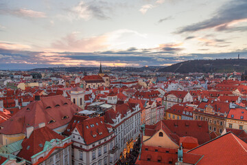 view of Prague from above