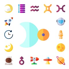 astronomy icon set