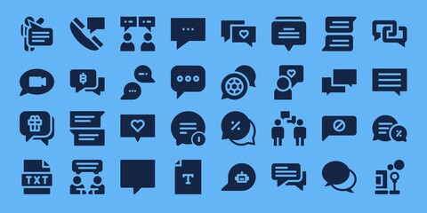 chatting icon set