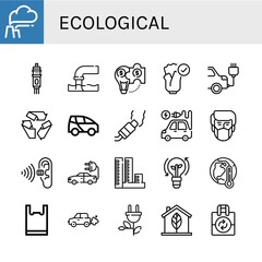 ecological icon set