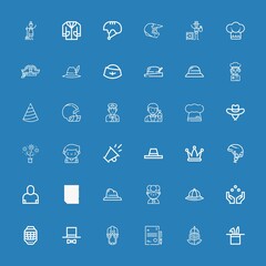 Editable 36 occupation icons for web and mobile