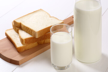 食パンと牛乳