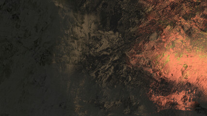 Abstract digital painting of geologic mountain illustration background