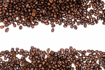 fried coffee grains background