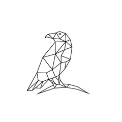 vector illustration of a sketch of a bird