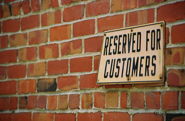Fototapeta premium Reserved for customers