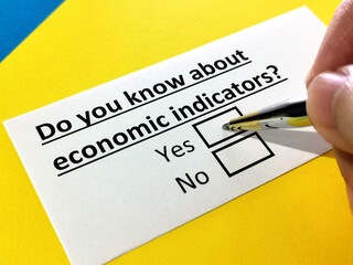 Obraz premium Questionnaire about stock investment