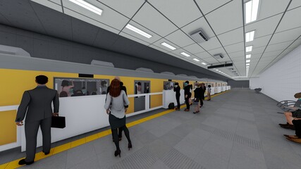 屋内プール コース有り 人なし イラスト33 Wall Mural 啓文 佐々木