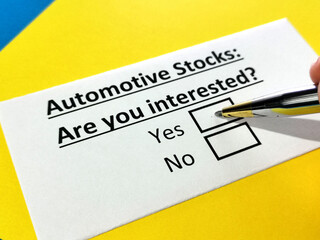 Questionnaire about stock investment