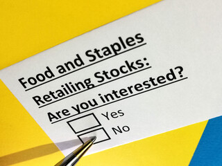 Questionnaire about stock investment