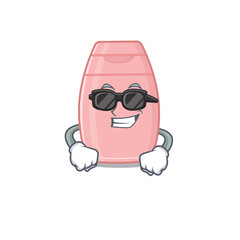 cartoon character of baby cream wearing classy black glasses