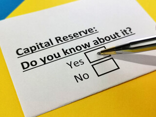 Obraz premium Questionnaire about stock investment