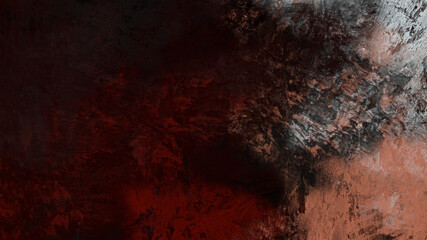 Abstract digital painting of geologic mountain illustration background