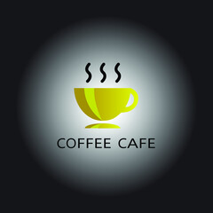 Coffee brown design template vector