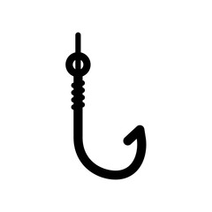 fishing hook icon in trendy flat style , hook icon
