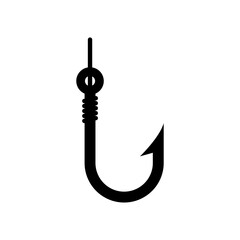 fishing hook icon in trendy flat style , hook icon
