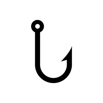 fishing hook icon in trendy flat style , hook icon
