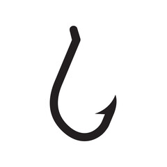 fishing hook icon in trendy flat style , hook icon
